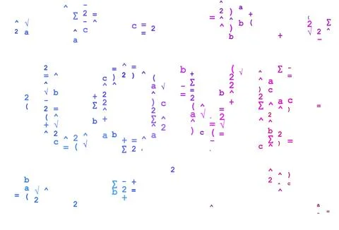 Light Blue, Red vector backdrop with algebra elements. Stock Illustration