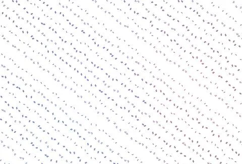 Light Blue, Red vector backdrop with music notes. Illustrazione stock