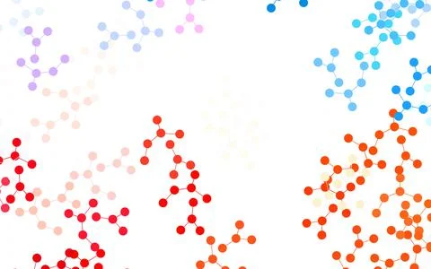 Light Blue, Red vector backdrop with artificial intelligence data. 스톡 일러스트