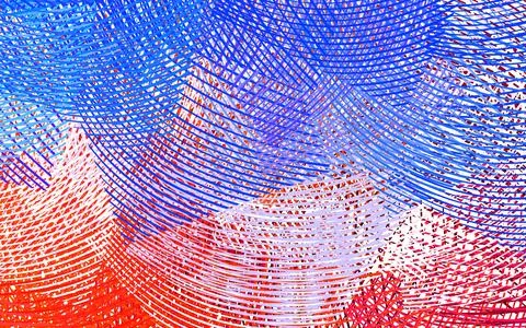 Light Blue, Red vector backdrop with wry lines. Stock Illustration