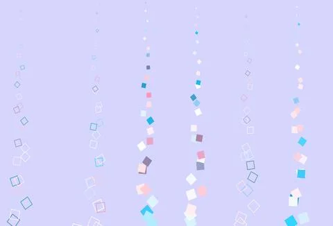 Light Blue, Red vector backdrop with lines, rectangles. Stock Illustration