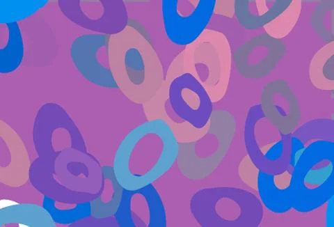 Light Blue, Red vector background with bubbles. Illustrazione stock