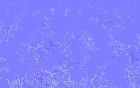 Light Blue, Red vector background with forms of artificial intelligence. Stock Illustration