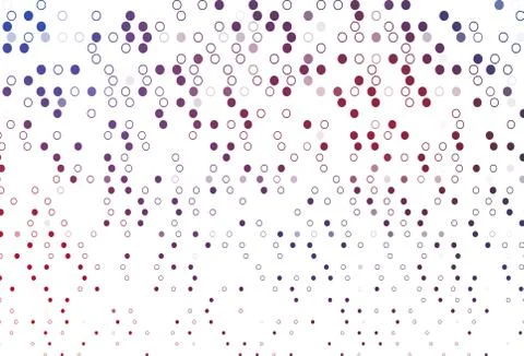 Light Blue, Red vector background with bubbles. 스톡 일러스트