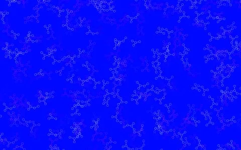 Light Blue, Red vector background with forms of artificial intelligence. Stock Illustration