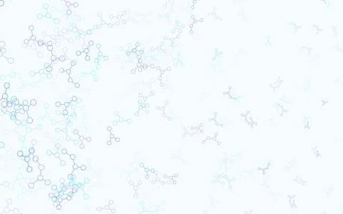 Light Blue, Red vector background with forms of artificial intelligence. Stock Illustration