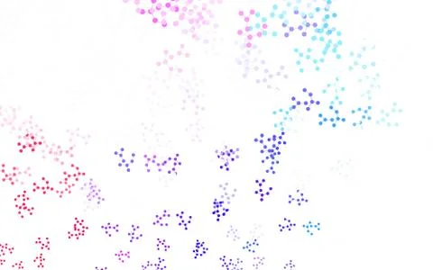 Light Blue, Red vector background with forms of artificial intelligence. Stock Illustration