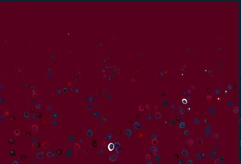 Light Blue, Red vector background with bubbles. 스톡 일러스트