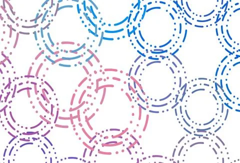 Light blue, red vector background with bubbles. 스톡 일러스트