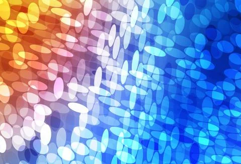 Light Blue, Red vector background with bubbles. Stock Illustration