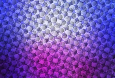 Light Blue, Red vector background with bubbles. Stockillustratie