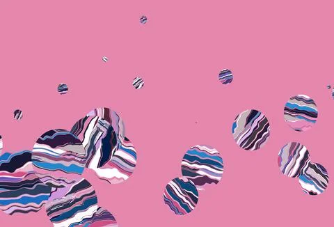 Light blue, red vector background with bubbles. Stock Illustration