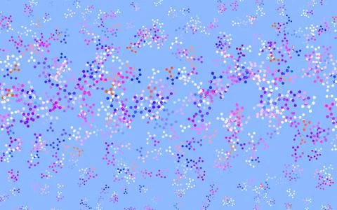 Light Blue, Red vector background with forms of artificial intelligence. Stock Illustration