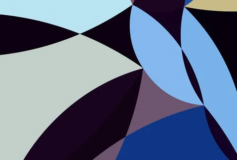 Light Blue, Red vector background with curved circles. Stock Illustration