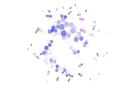 Light Blue, Red vector background with bubbles. Stock Illustration