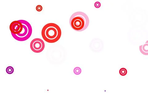 Light Blue, Red vector background with bubbles. 스톡 일러스트