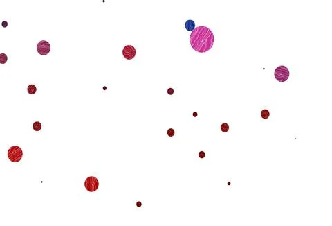 Light blue, red vector background with bubbles. Stock Illustration