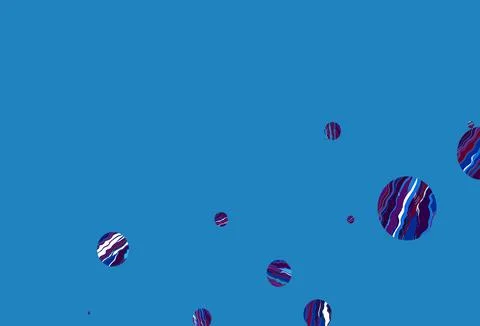 Light blue, red vector background with bubbles. 스톡 일러스트