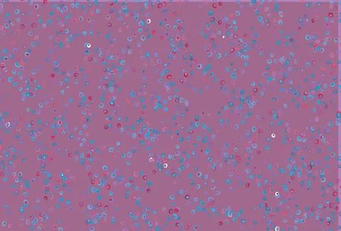 Light Blue, Red vector background with bubbles. 스톡 일러스트