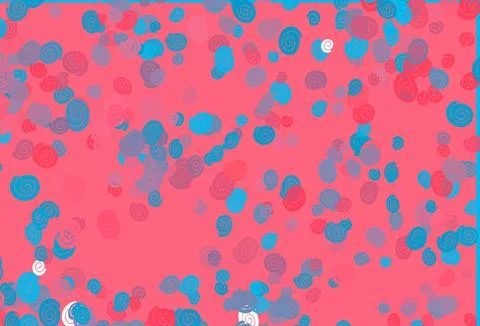 Light Blue, Red vector background with abstract lines. Stock Illustration