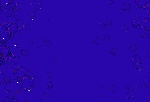 Light Blue, Red vector background with bubbles. Stock Illustration