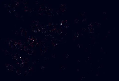 Light Blue, Red vector background with bubbles. 스톡 일러스트