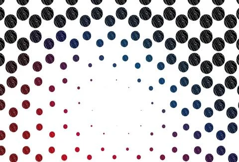 Light blue, red vector background with bubbles. Stock Illustration