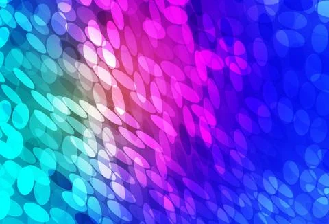 Light Blue, Red vector background with bubbles. Stock Illustration