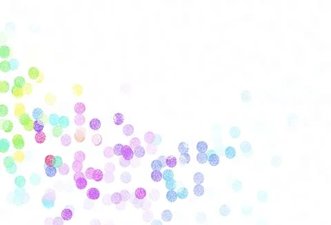 Light Blue, Red vector background with bubbles. Stock Illustration