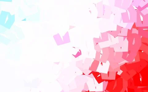 Light Blue, Red vector background with hexagons. Illustrazione stock