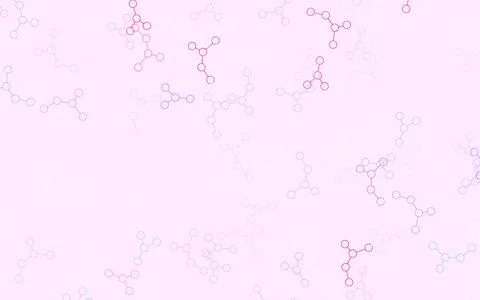 Light Blue, Red vector background with forms of artificial intelligence. Illustrazione stock
