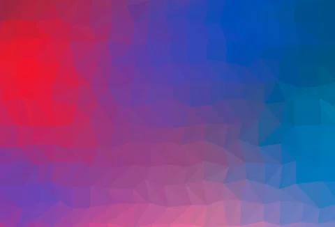 Light Blue, Red vector blurry triangle template. Stock Illustration