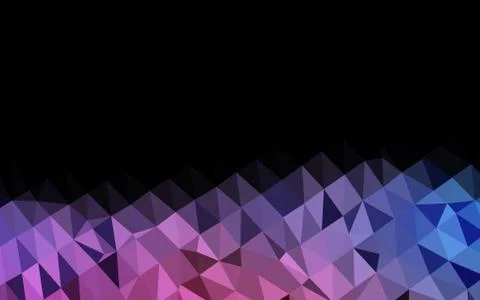 Light Blue, Red vector blurry triangle pattern. Stock Illustration