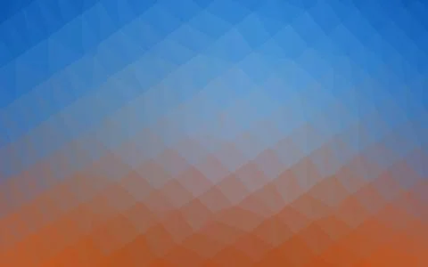 Light Blue, Red vector blurry triangle template. Stock Illustration