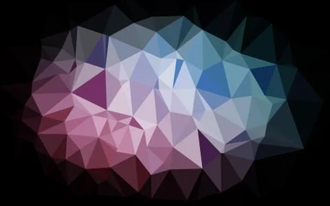 Light Blue, Red vector blurry triangle pattern. Illustrazione stock