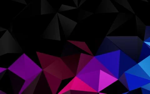 Light Blue, Red vector blurry triangle pattern. Stockillustratie