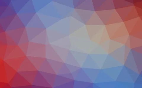 Light Blue, Red vector blurry triangle pattern. 스톡 일러스트