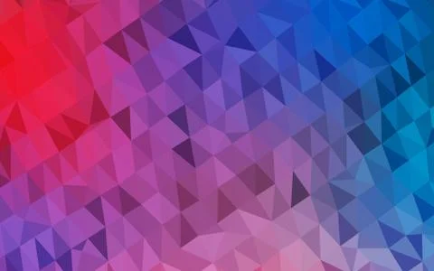 Light Blue, Red vector blurry triangle template. イラスト素材