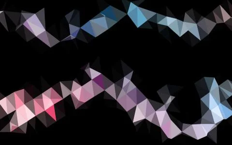 Light Blue, Red vector blurry triangle pattern. Stock Illustration