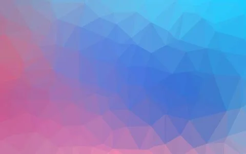 Light Blue, Red vector blurry triangle pattern. Stock Illustration