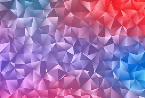 Light Blue, Red vector blurry triangle texture. Illustrazione stock