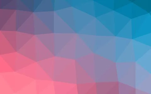 Light Blue, Red vector blurry triangle pattern. Illustrazione stock