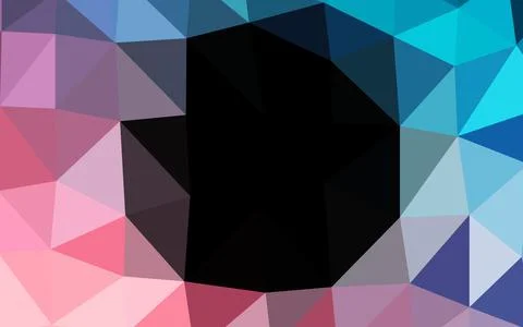 Light Blue, Red vector blurry triangle texture. Stock Illustration