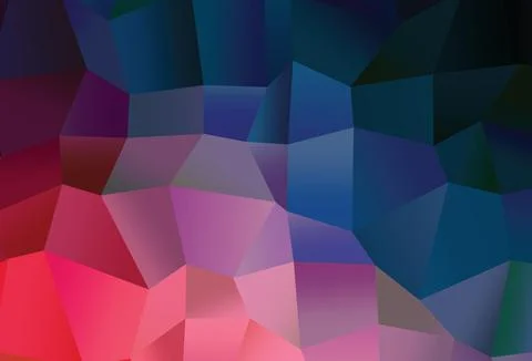 Light Blue, Red vector cover with polygonal style. Stock Illustration