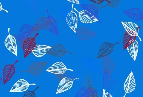 Light Blue, Red vector doodle cover. Stockillustratie