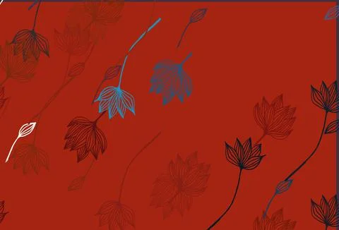Light Blue, Red vector doodle layout. Illustration