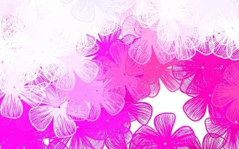 Light Blue, Red vector elegant pattern with flowers Stock Illustration