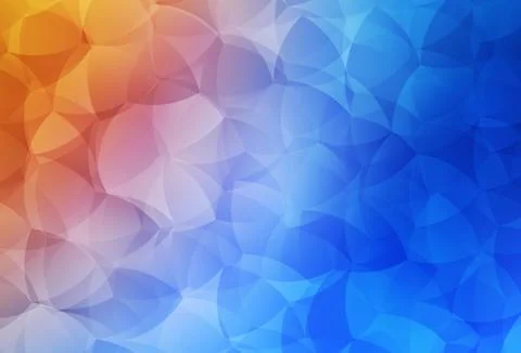Light Blue, Red vector gradient triangles template. Illustrazione stock