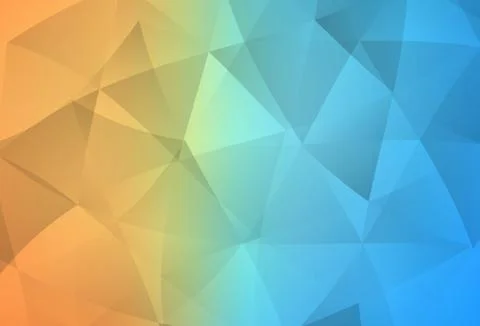 Light Blue, Red vector gradient triangles pattern. Stock Illustration