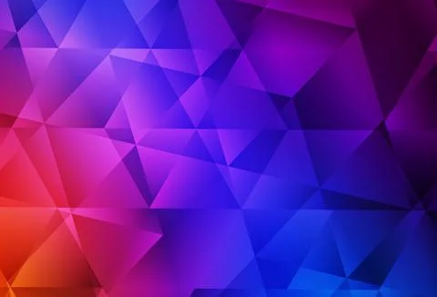 Light Blue, Red vector gradient triangles pattern. イラスト素材